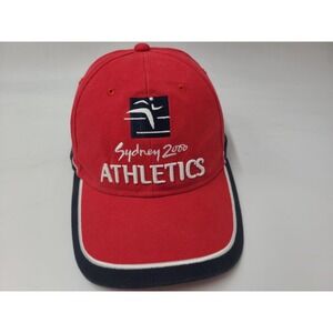 Vintage Sydney 2000 Olympics Athletics Strapback Adjustable (Fits Small) Hat Cap